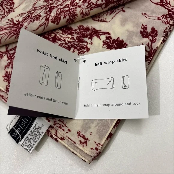 Multifunctional Toile de Jouy Print Swim Sarong Pareo Wrap 70”x 45” - Picture 9 of 12